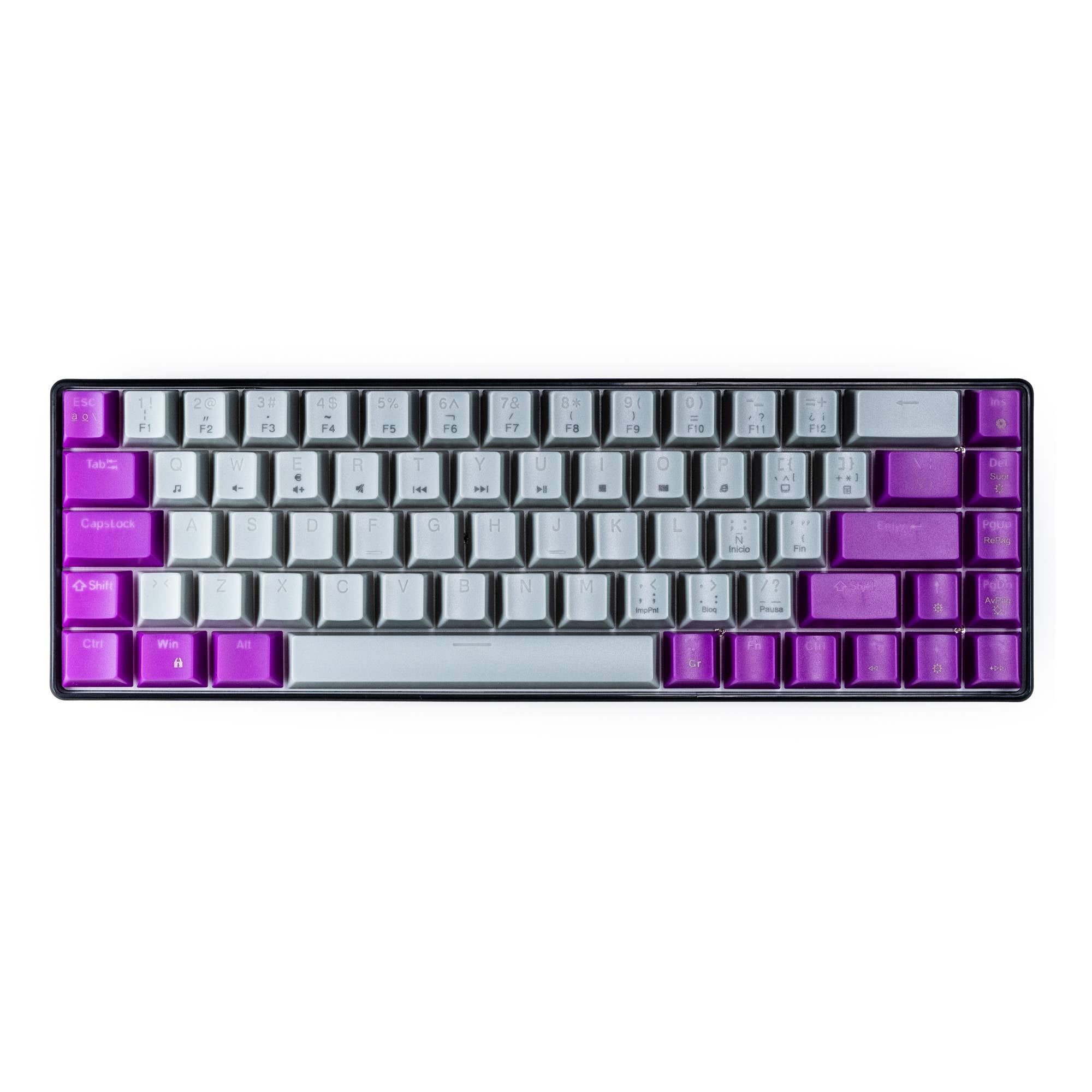 Teclado Mecánico Gamer 60% Naceb NA-0963G | Teclas Intercambiables | Personalización y Formato Compacto