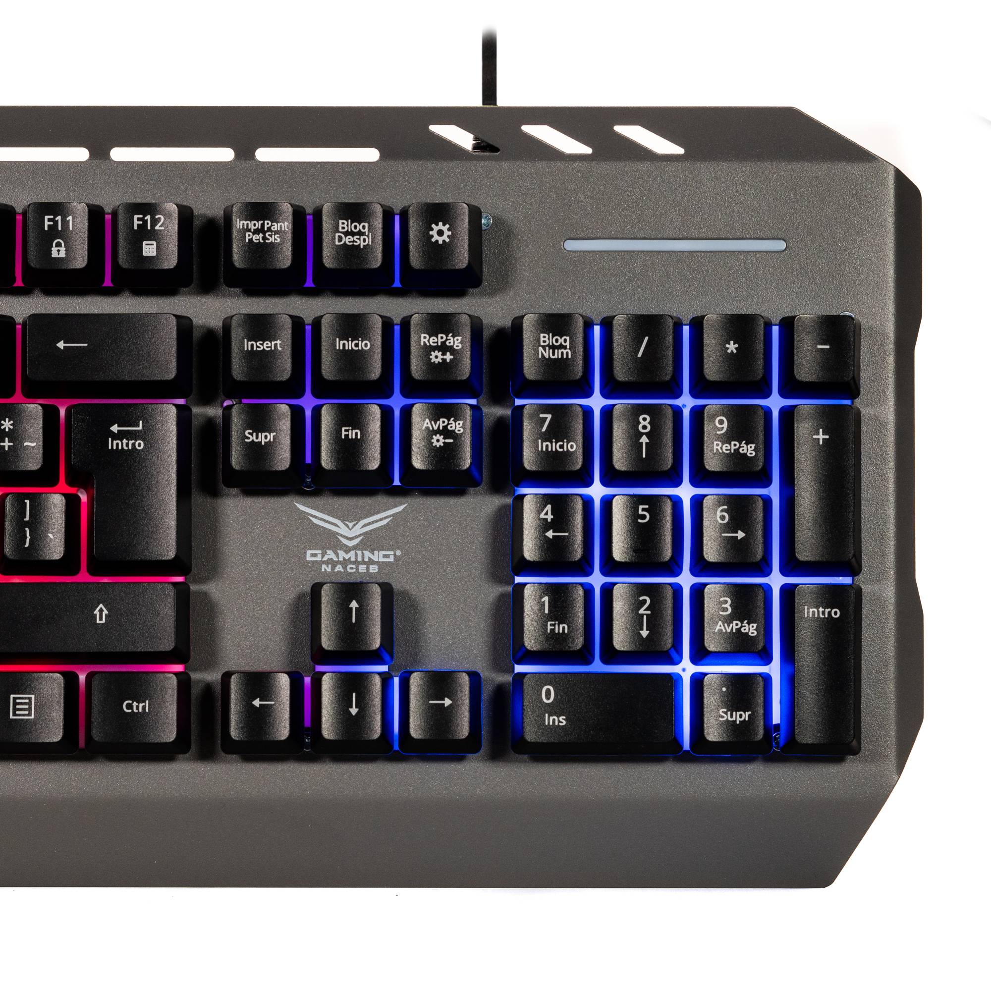 Teclado Gamer Multimedia Naceb K152 NA-0966 | Teclas Retroiluminadas | Máxima Precisión para tus Juegos