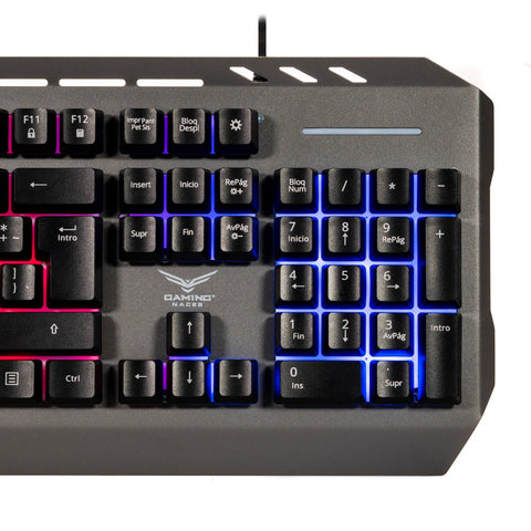 Teclado Gamer Multimedia Naceb K152 NA-0966 | Teclas Retroiluminadas | Máxima Precisión para tus Juegos