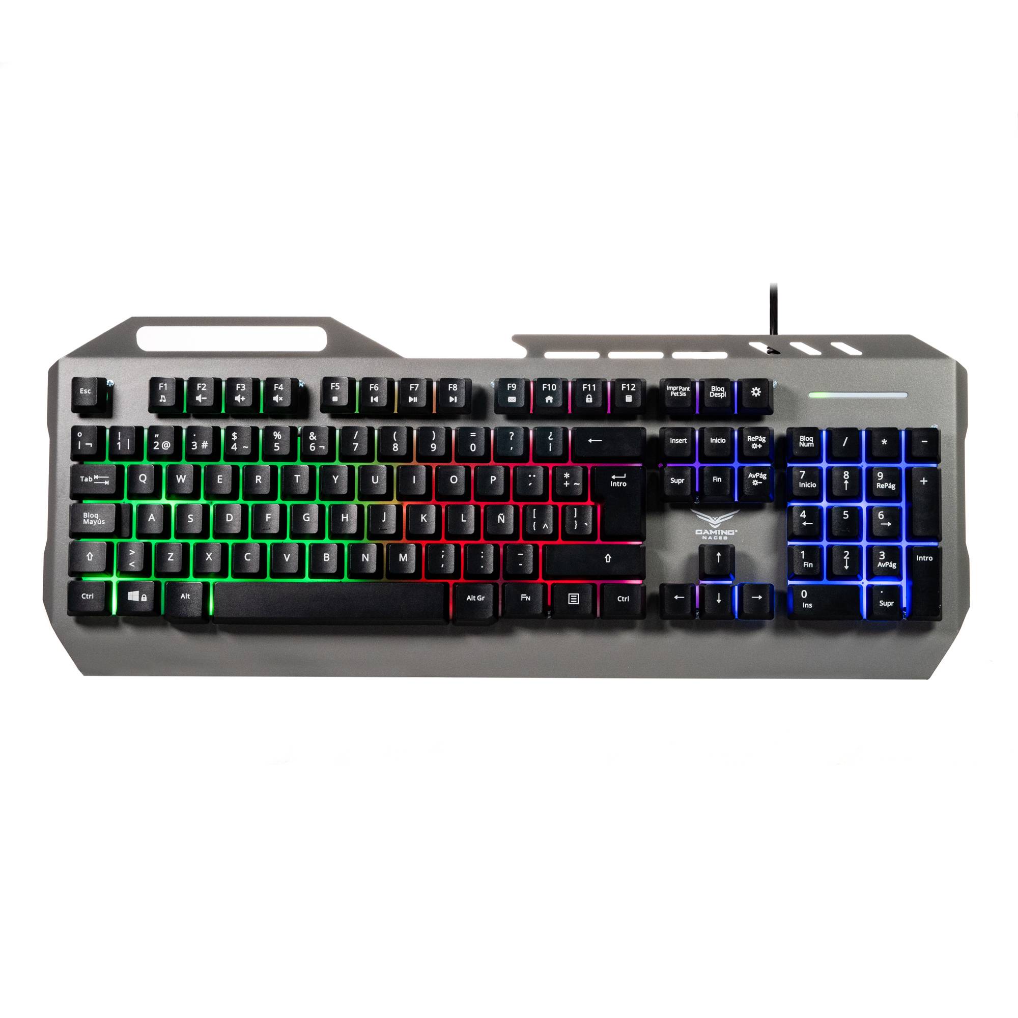 Teclado Gamer Multimedia Naceb K152 NA-0966 | Teclas Retroiluminadas | Máxima Precisión para tus Juegos
