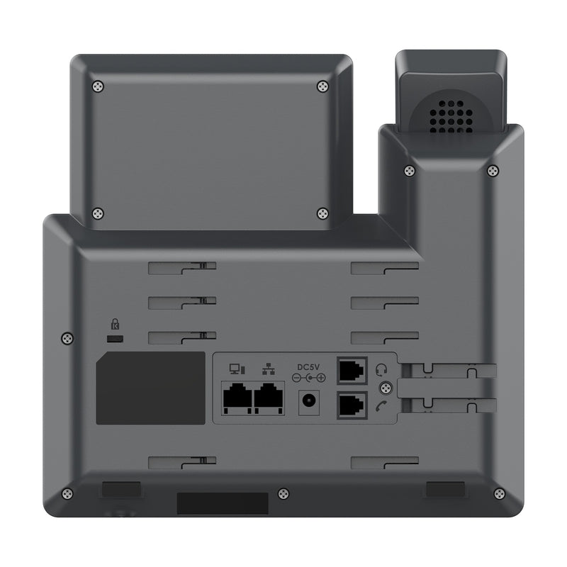 Teléfono IP de 3 líneas con 6 cuentas SIP - conferencia de 5 vías, GDMS, Gigabit con Poe pero NO incluye su fuente de alimentación