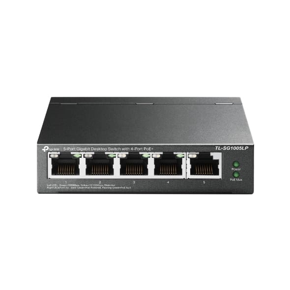 Switch Tp-Link De Escritorio Gigabit De 5 Ptos 4 Ptos Poe+/Tl-Sg1005