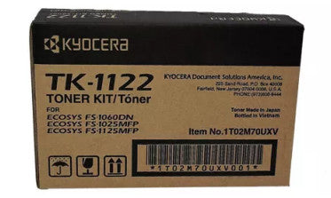 Toner Kyocera Tk-1122, Negro, 3000 Páginas, Negro, Kyocera