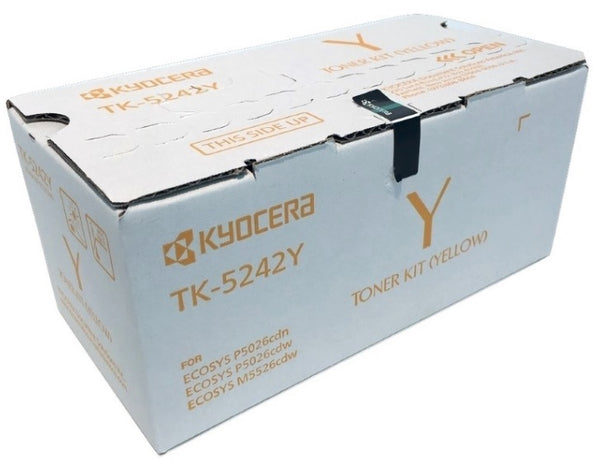 Toner Kyocera Tk-5242Y, 3000 Páginas, Amarillo, Ecosys P5026Cdw