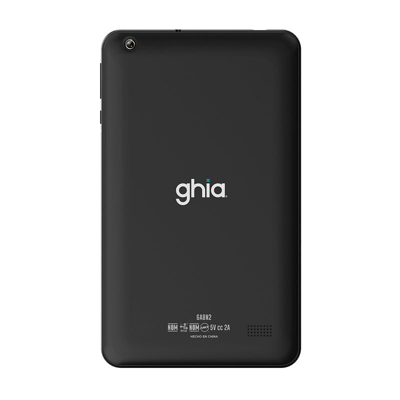 Tablet GHIA A8 Book. Pantalla IPS 8", A523 Octacore, 4GB RAM, 64GB ROM, 2 cámaras, 4000MAH, Android 14.