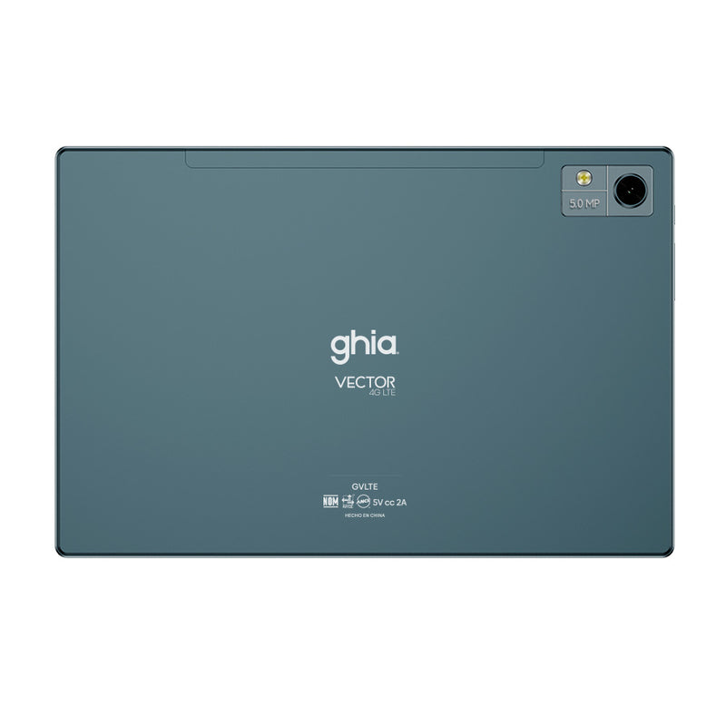 Tablet GHIA GVLTE Pantalla De 10 Pulgadas, Procesador SC9863A OCTACORE, 4GB RAM, 64GB Almacenamiento, Android 13.
