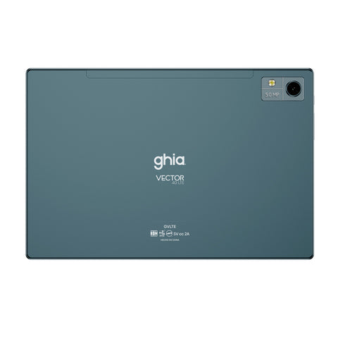 Tablet GHIA GVLTE Pantalla De 10 Pulgadas, Procesador SC9863A OCTACORE, 4GB RAM, 64GB Almacenamiento, Android 13.