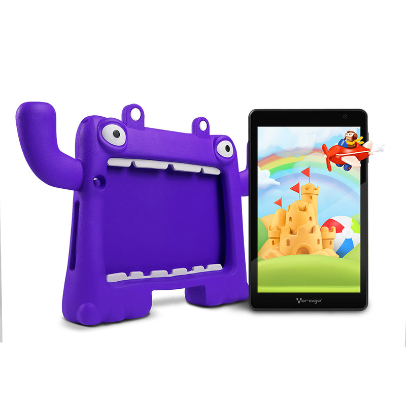 Tablet Vorago Kids 8"Android 13 Qc 2.0, Ram 4, Rom 64Gb Ips, Camaras 2 y 5 Mp Morada PAD-8-KIDS-PR