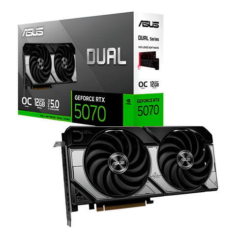 Tarjeta De Video Asus Dual-Rtx5070-O12G 12Gb Ddr7, 1 X Hmdi, 3 Display Port, Pci 5.0