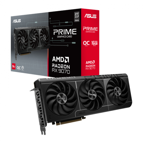 Tarjeta De Video Asus Prime-Rx9070-O16G 16Gb Ddr6, Hdmi, Display Port