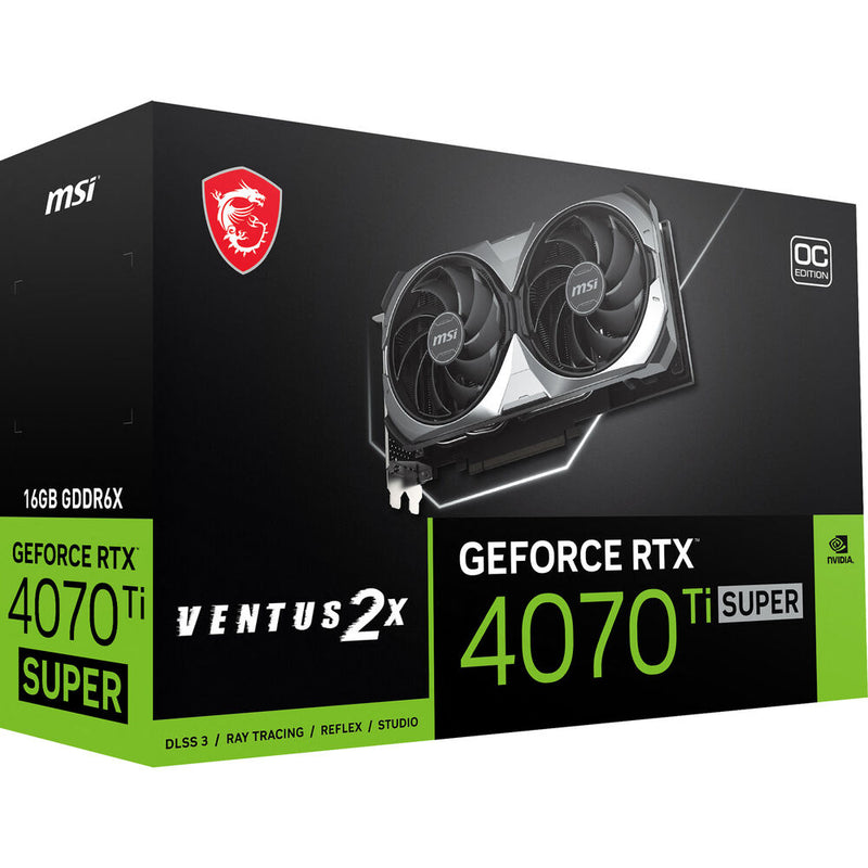 Tarjeta De Video Msi Geforce Rtx 4070 Ti Super 16G Ventus 2X Oc