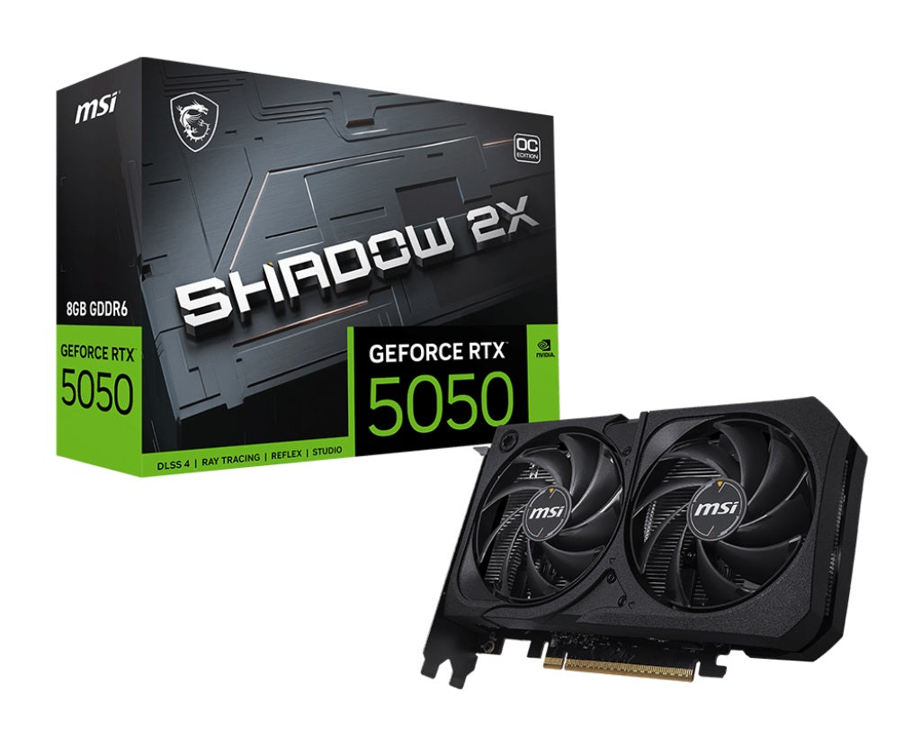 Tarjeta De Video Msi Geforce Rtx 5050 Shadow 2X Oc 8Gb, Gddr6, Pci Express 5.0 -  G5050-8S2C