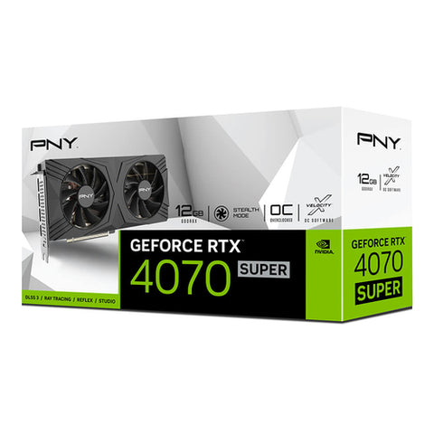 Tarjeta De Video Pny Geforce 4070 Super Oc Vcg4070S12Dfxpb1-O 12Gb Dual Fan