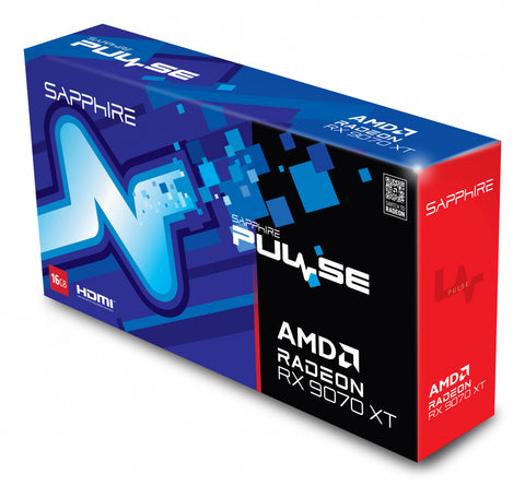 Tarjeta De Video Sapphire Pulse Rx9070Xt Gaming 16Gb Gddr6 Dual Hdmi/Dp