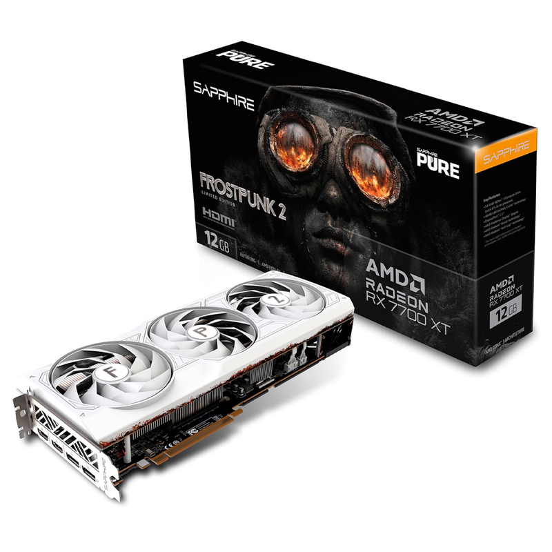 Tarjeta De Video Sapphire Purerx7700Xt Frostpunk2 Edition (11335-08-50)