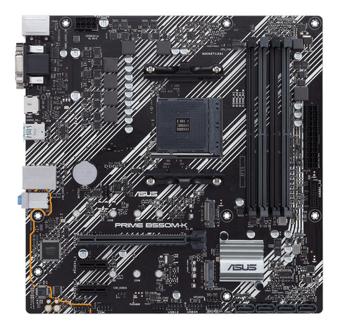 Tarjeta Madre ASUS Prime B550M-K AM4 DDR4 Gaming Oficina Ensamble