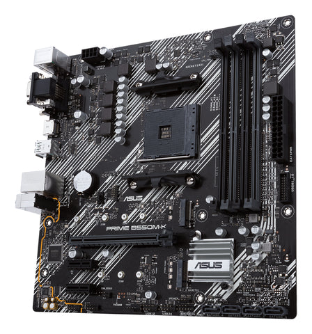 Tarjeta Madre ASUS Prime B550M-K AM4 DDR4 Gaming Oficina Ensamble