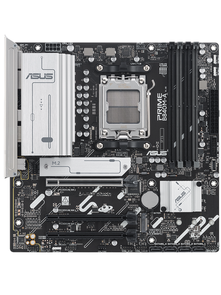 Tarjeta Madre ASUS Prime B840M-A | mATX AM5, DDR5, HDMI/DisplayPort, Soporte Ryzen 7000/8000/9000