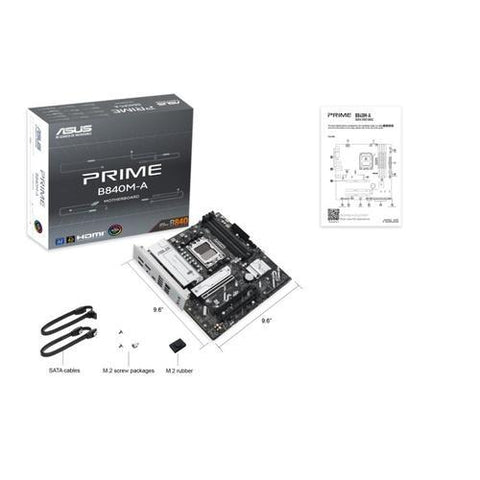Tarjeta Madre ASUS Prime B840M-A | mATX AM5, DDR5, HDMI/DisplayPort, Soporte Ryzen 7000/8000/9000