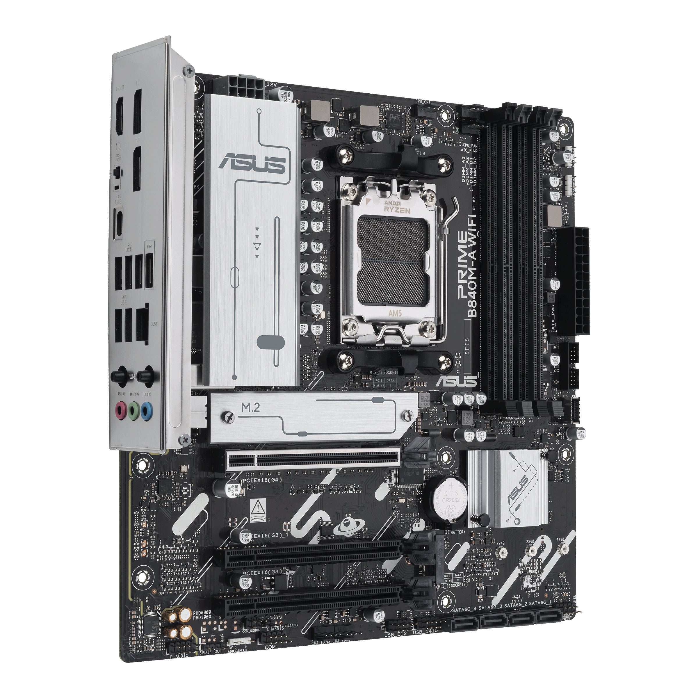 Tarjeta Madre Asus Am5 Ddr5, Hdmi, Display Port, Amd 7, 8 Y 9000 (PRIME B840M-A WIFI)