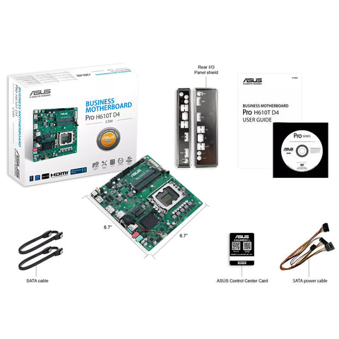 Tarjeta Madre Asus Pro H610T D4-CSM Socket 1700, Hdmi, Display Port