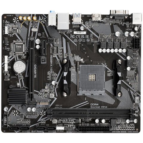 Tarjeta Madre Gigabyte A520M-K V2 AMD AM4 DDR4 Micro-ATX Oficina Hogar Ensamble