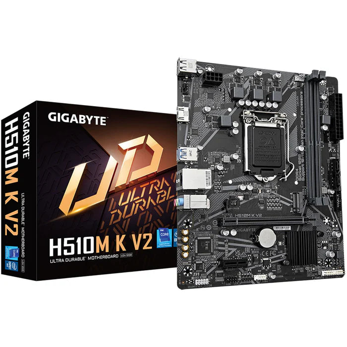 Tarjeta Madre Gigabyte H510M K V2 Intel Oficina Ensamble Básico