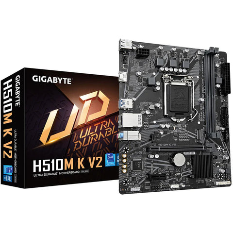 Tarjeta Madre Gigabyte H510M K V2 Intel Oficina Ensamble Básico
