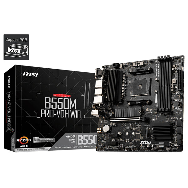 Tarjeta Madre Msi B550M Pro-Vdh Soc Am4 Matx Hdmi, Ddr4, Vga, Display Port, D-Sub