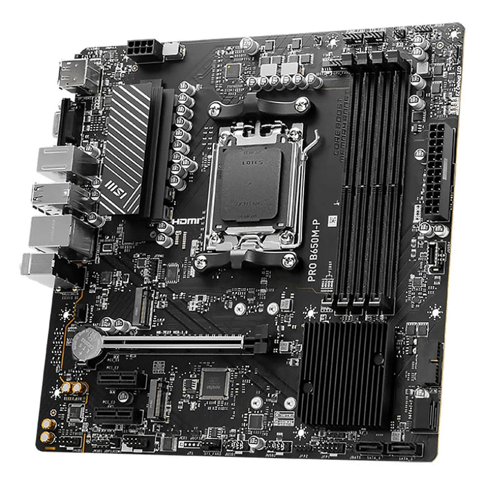 Tarjeta Madre Msi Pro Wifi Ddr5 M.2 Pcie 5.0 Ryzen Am5 Hdmi (Pro B650M-P)