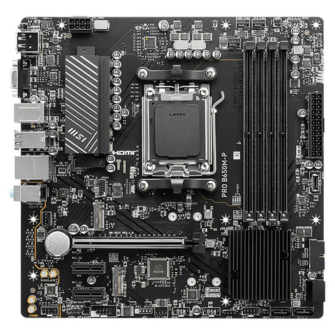 Tarjeta Madre Msi Pro Wifi Ddr5 M.2 Pcie 5.0 Ryzen Am5 Hdmi (Pro B650M-P)
