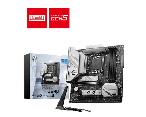 Tarjeta Madre Msi 1700 Ddr5 4X 256 Matx Hdmi Wifi (B760M Project Zero)