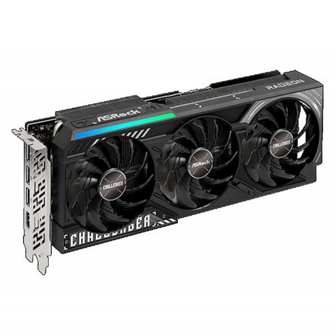 Tarjeta de Video ASROCK AMD Radeon RX 9070 XT 16GB Triple Fan LED Máxima Potencia en 8K - Imponente