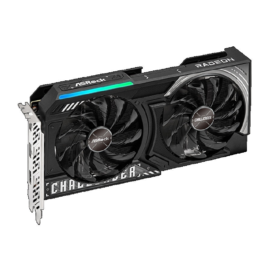 Tarjeta de Video ASRock AMD Radeon RX 9060 XT Challenger OC 16GB GDDR6 PCIe 5.0 - Soporte 8K y Dual Fan LED - Rendimiento Épico de Nueva Generación