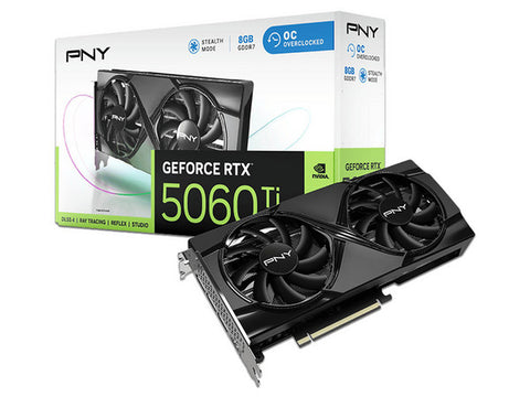 Tarjeta de Video PNY RTX 5060 Ti 8GB Gaming Alto Rendimiento 1440p