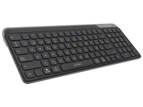 Teclado Acteck Inspire Trek Ti747, Inalambrico, Multidispositivo Dual, Windows - Mac - Android,  Español,  99 Teclas,  AC-940108