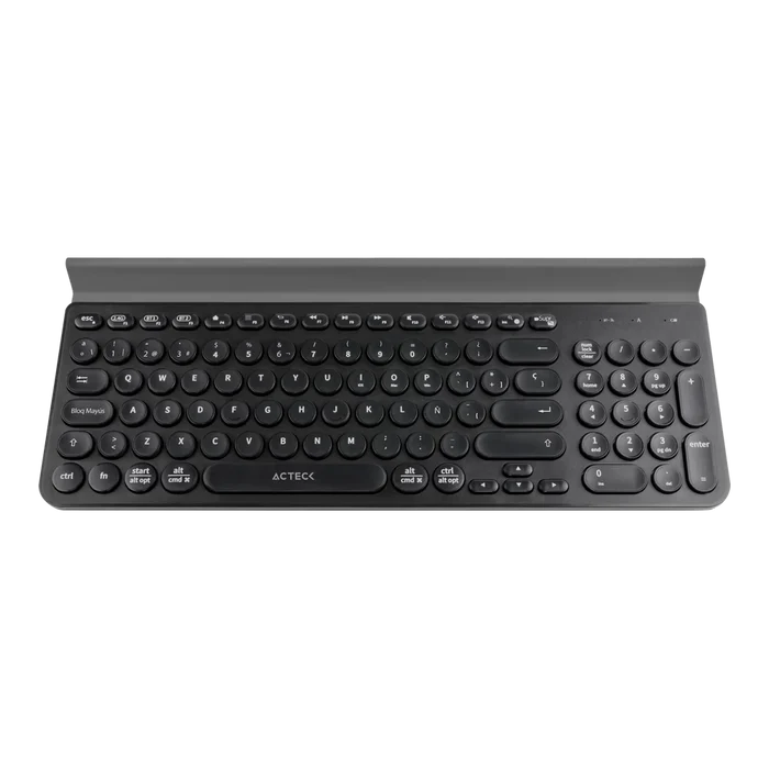 Teclado Acteck Multidispositivo Ti695, 3 Modos Bt, Negro (Ac-934206)