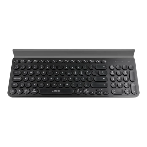 Teclado Acteck Multidispositivo Ti695, 3 Modos Bt, Negro (Ac-934206)
