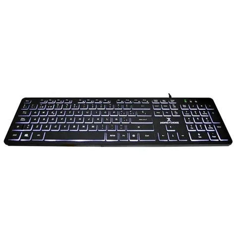 Teclado Alambrico Slim Con Iluminacion Backlight Perfect Choice