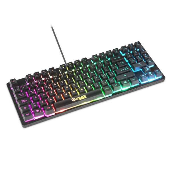 Teclado Gamer Getttech Tkl Membrana Rgb Negro (Gpk-Esmwr-G2)