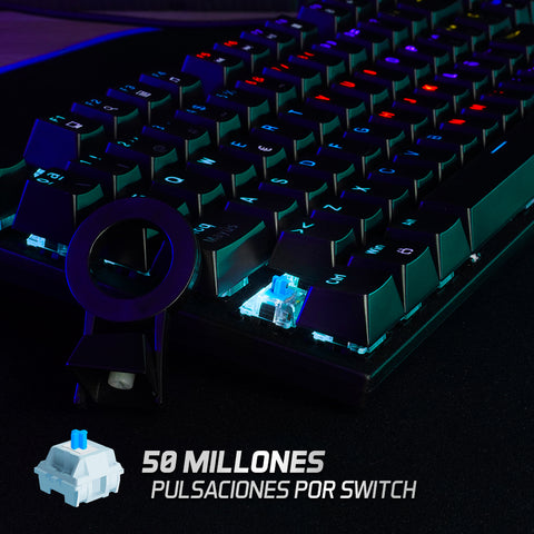 Teclado Gamer Mecanico Rgb 65% TKL RAINBOW