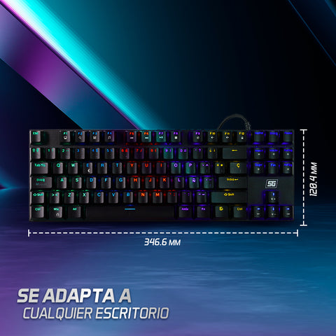 Teclado Gamer Mecanico Rgb 65% TKL RAINBOW