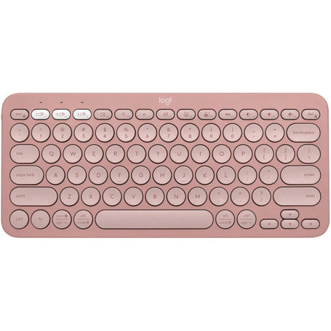 Teclado Logitech Pebble Keys 2 K380S Bt Multidispositivo Rose (920-011785)