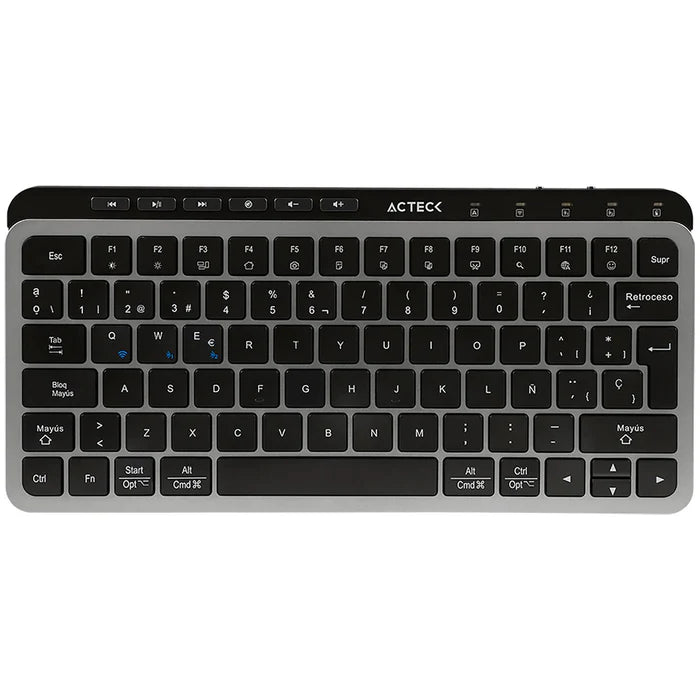 Teclado Multidisp Acteck Inspire Krea Ti750 65% 2Bt Negro Con Gris (Ac-940092)