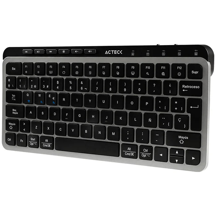 Teclado Multidisp Acteck Inspire Krea Ti750 65% 2Bt Negro Con Gris (Ac-940092)