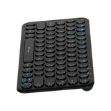 Teclado Vorago Slim Recargable Tipo C, 2 Bt + Wireless Negro Kbw-400