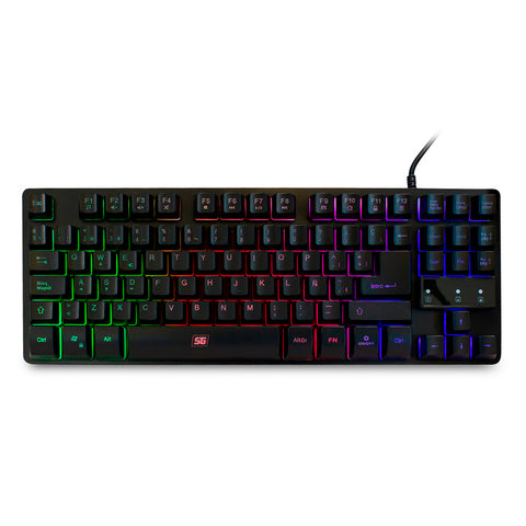 Teclado Vorago Start The Game Tenkeyless Rainbow Usb Negro - Kb-503