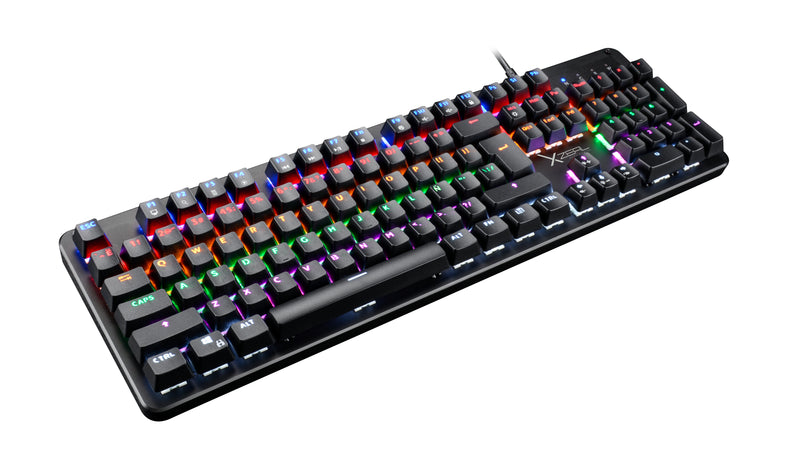 Teclado Xzeal Gaming Mecanico, Led Negro Usb, 105 Teclas (XZKX025B)