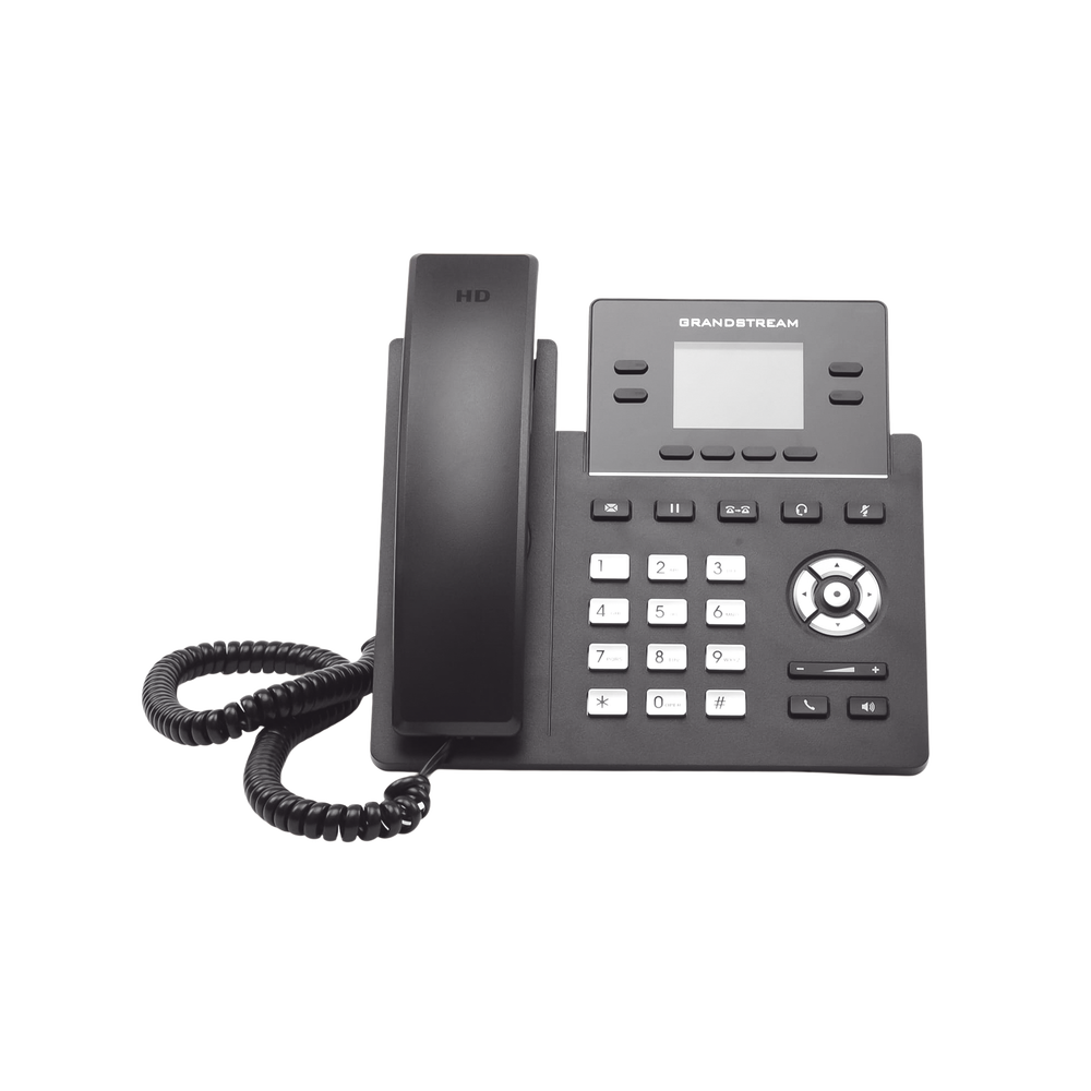 Telefono IP Grandstream 4L 2Ctas Sip Pts 10/100Mb Audio Hd Wifi (Grp2612W)