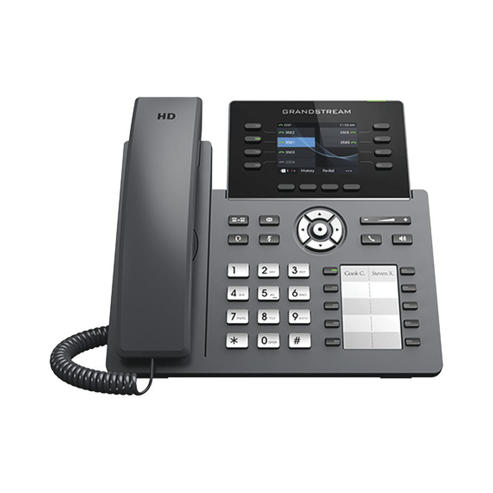 Telefono Ip Grandstream 8L 4Ctas Audio Hd 5 Vias Wifi Poe (Grp2634)